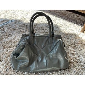 YSL Easy Small Patent Grey Bag